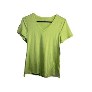 athletic works womens green short sleeve t shirt size XS extra small 0-2